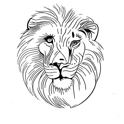 A Mother Lion Protecting Her Cubs With A Banner That Says 'Family'