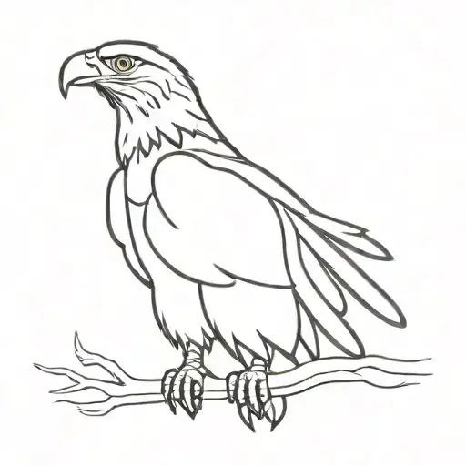 Eagle Combination Black And White