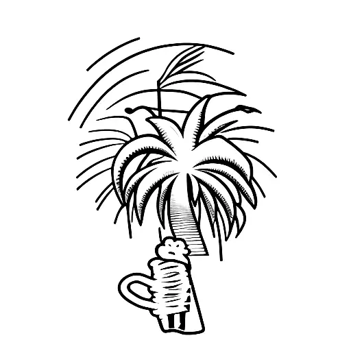 Palm Tree With Beer