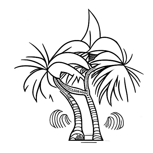 Palm Tree With A Beer