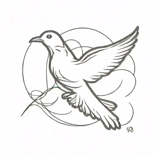 Dove Flying