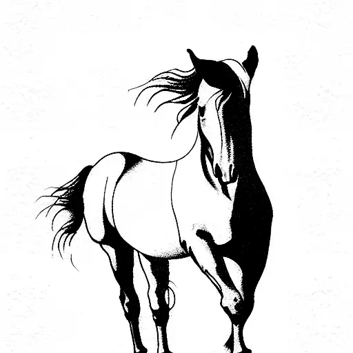 The Horse Paweth In The Valley And Rejoiceth In His Strength