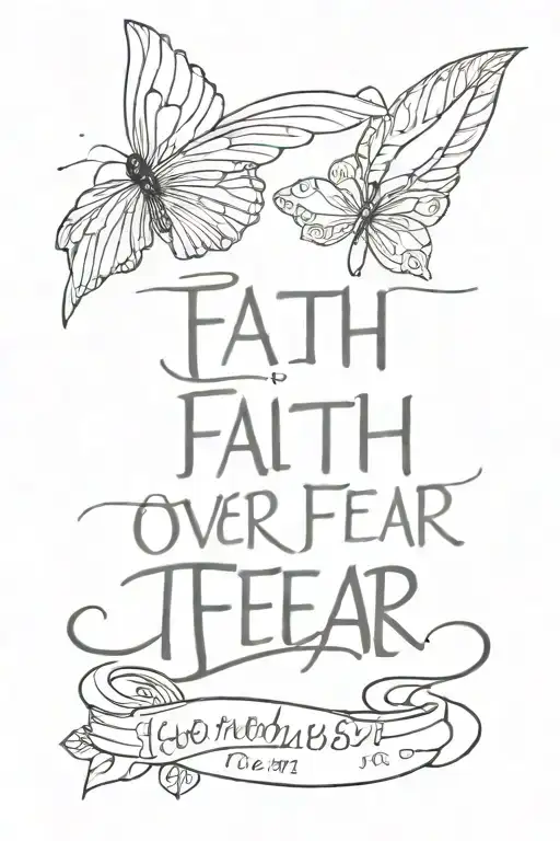 Faith Over Fear Tomorrow Because