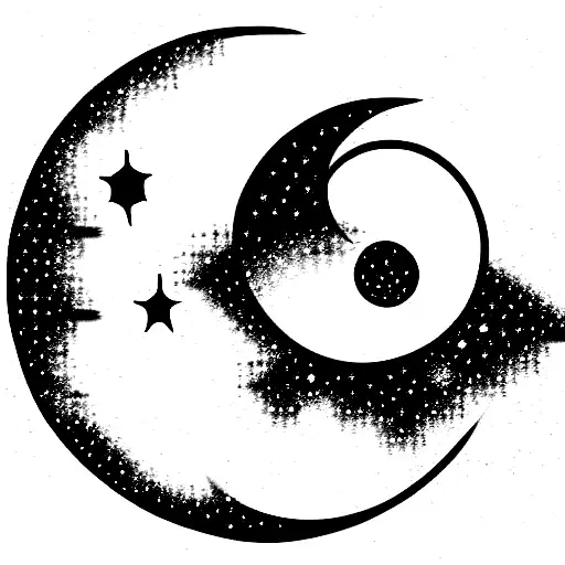 Mirrorball With Moon And Stars