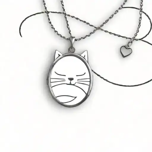 Locket With A Cat Picture