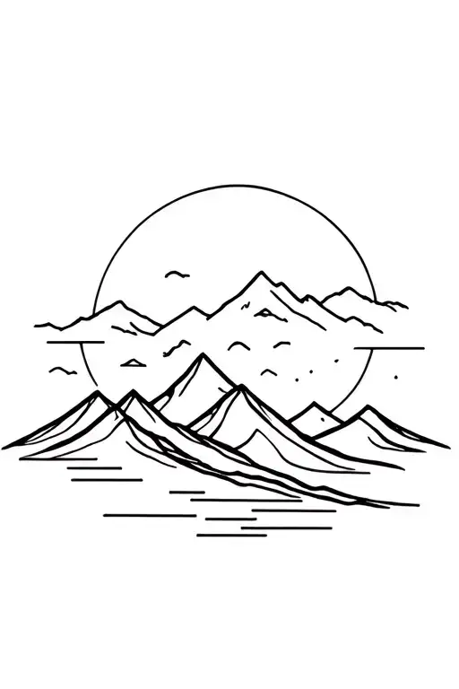 Nature Elements Like Mountains Turning