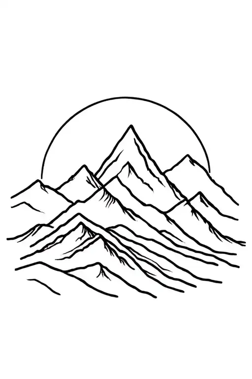 Nature Elements Like Mountains Turning