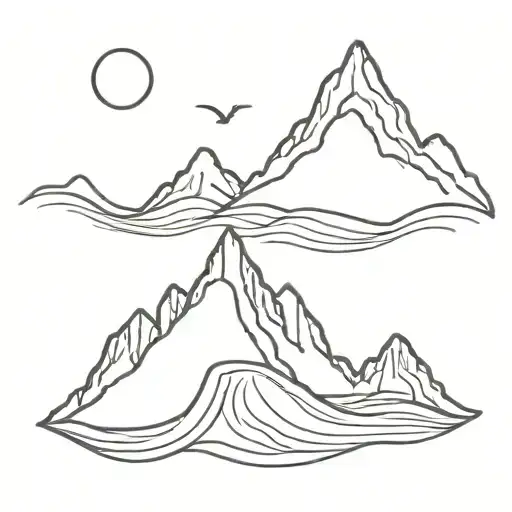 Mountain And Wave
