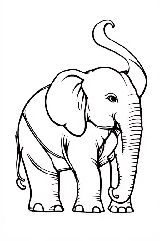 Tattoo Sketch Continuous Line Drawing Tattoo Elephant Logo Minimalism