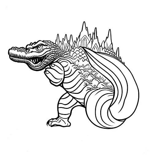 Godzilla On A Film Strip