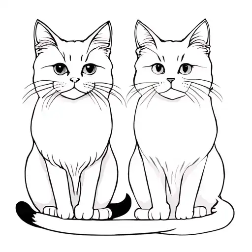 Main Coon Cat And Ragdoll Cats