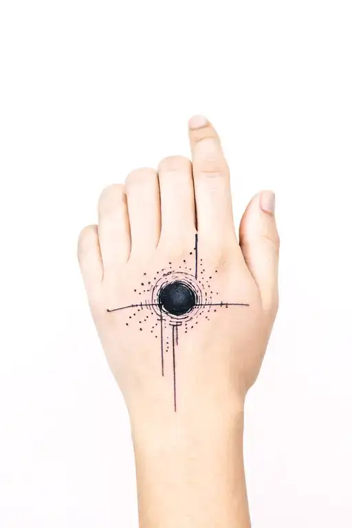Black Hole On Back Of Hand