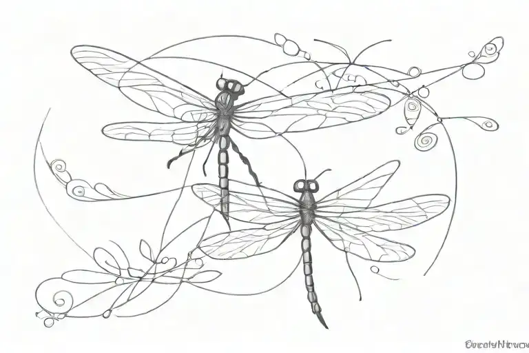 Dragonfly Flying