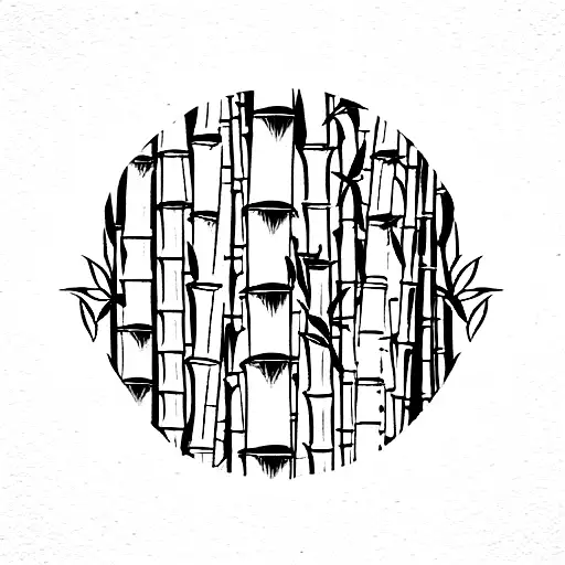 Bamboo Forest With South American Fruits