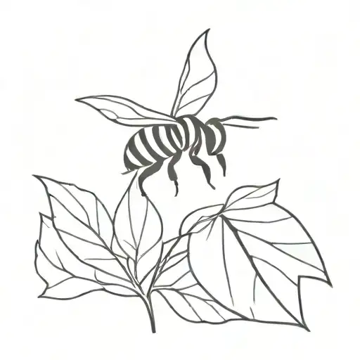 Bee And Leaf