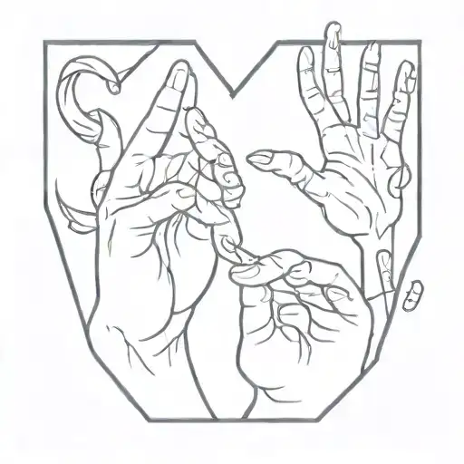 I Love You In Sign Language Logo Combined