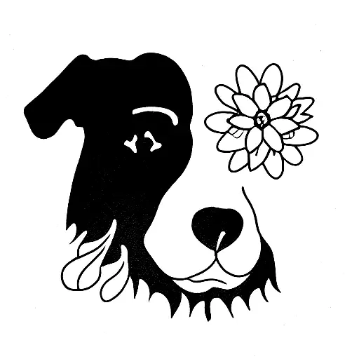Dog Memorial Flower