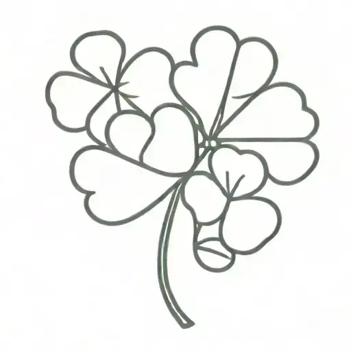 Four Clover Leaf Clover