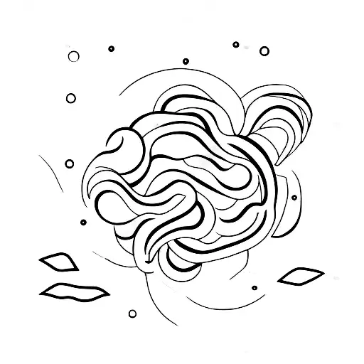 A Minimalist Representation Of A Body Turning Into Stardust In Space