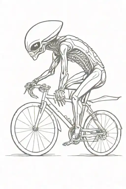 Alien Holding Bike