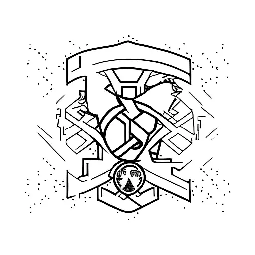 Minimalist Tattoo Of The Boys Logo Combined With A Gen V Symbol