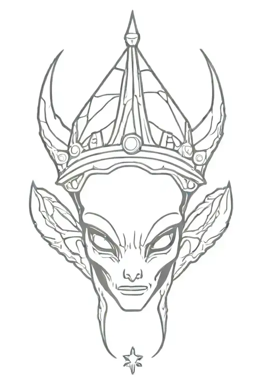 Alien With Crown