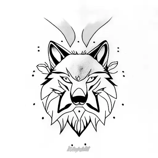 A Wolf With Blue Eyes