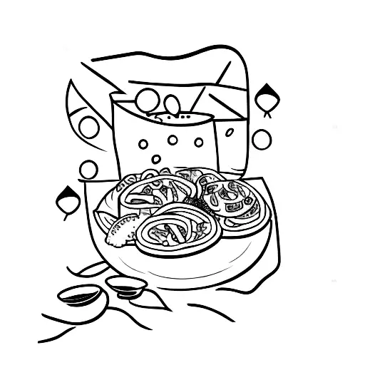 Scene In An Italian Restaurant