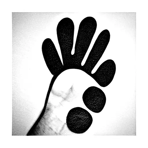 Dog Paw With Name Suraj