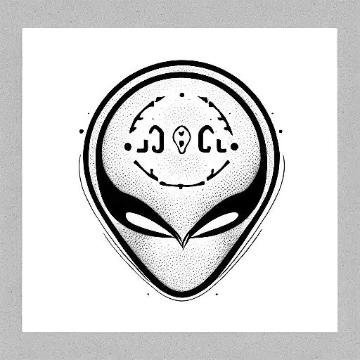 Alien Head With The Infinity Sign