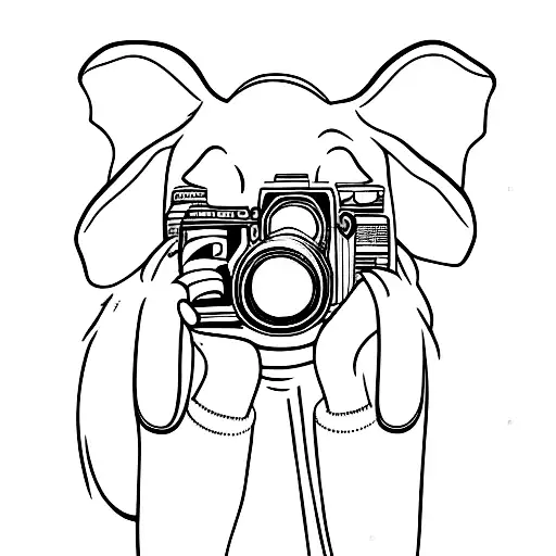 Elephant And Camera