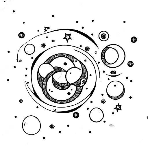 3 Moon Phases With Stars And Flowers