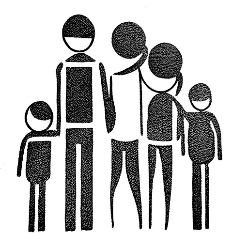 Family Picture With 2 Twins And 1 Older Sibling And A Mother And A Father