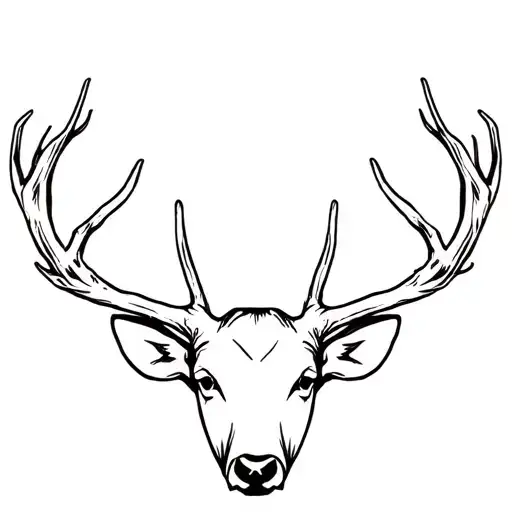 Old 20'S Radio With Deer Antlers