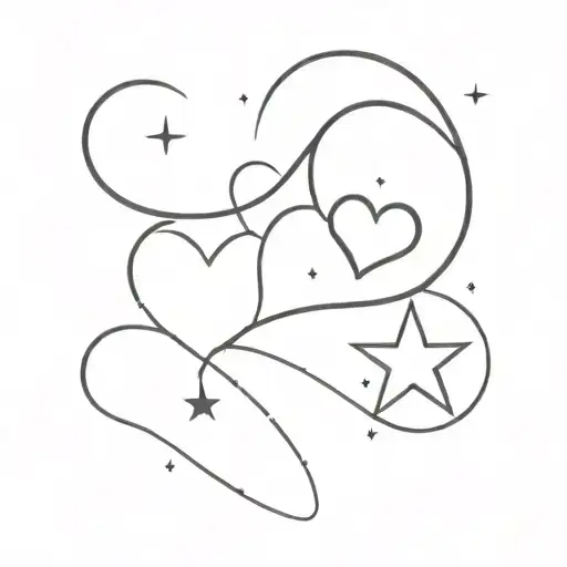 Heart And Star Sign