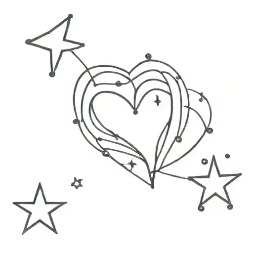 Heart And Star Constellation
