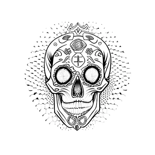 Skull Memento Mori Text