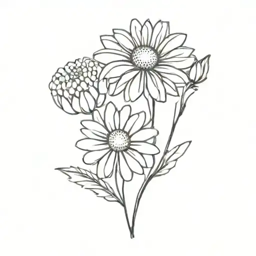 Chrysanthemum And Daisy