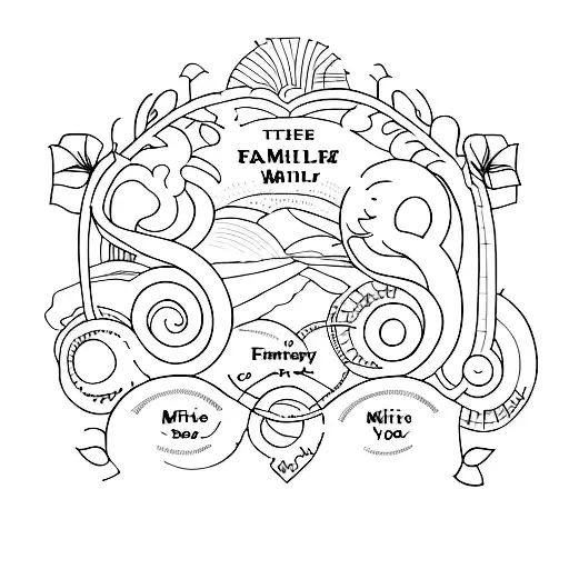 Incorporate The Names Of Your Family Members And Their Birth Years Into A Minimalist Design