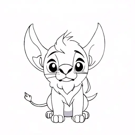 Stitch With Lion King Theme