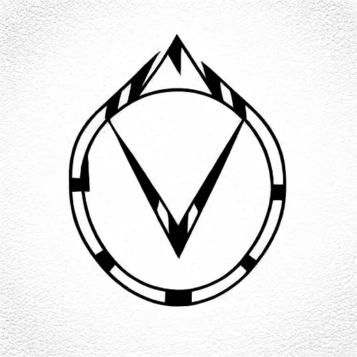 Reverse U With Straight Horisontal Line Above And Under The Arc Of An U