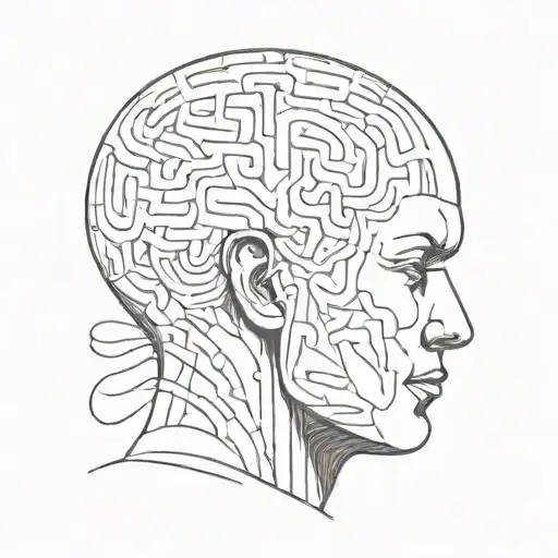 Am Image Of A Human With Abstract Shapes Coming Out Of The Brain To Depict Psychotherapy