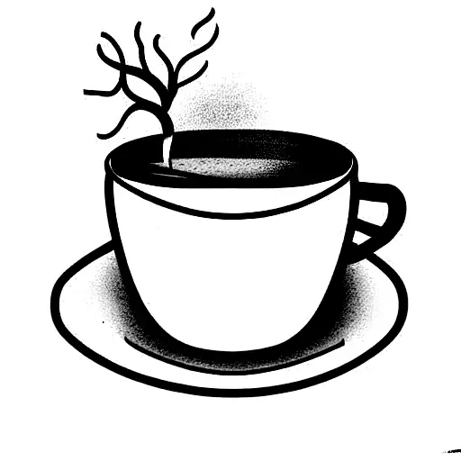 Coffee Cup With Roots