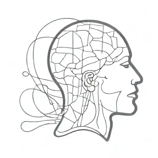Am Image Of A Human With Abstract Shapes Coming Out Of The Brain To Depict Psychotherapy