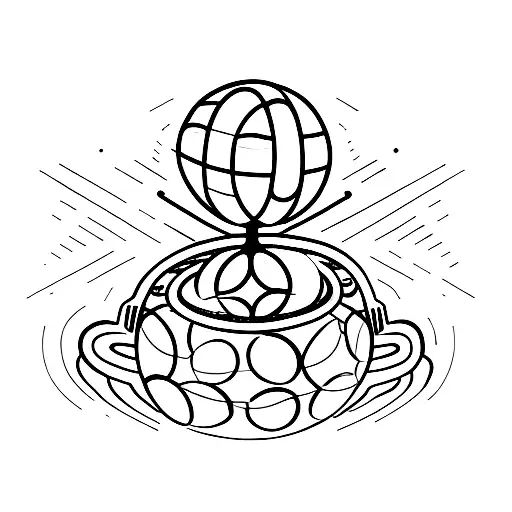 An Alien Figure Holding A Basketball And Surrounded By A Vortex Of Energy