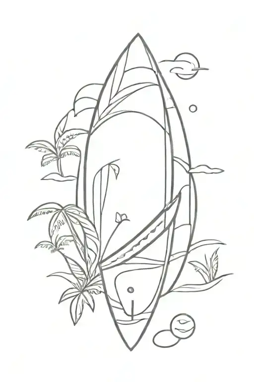 Beach Summer Vibes Surf Board