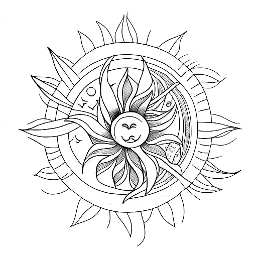 Lily With Sun And Moon