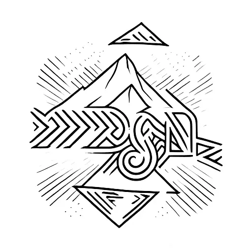 A Simple Tattoo Of The Word 'Confidence' Written In A Mountain-inspired Font