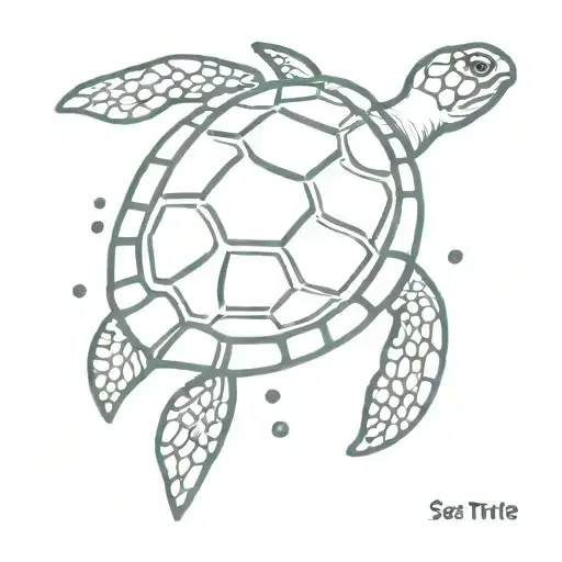 Sea Turtle Swimming