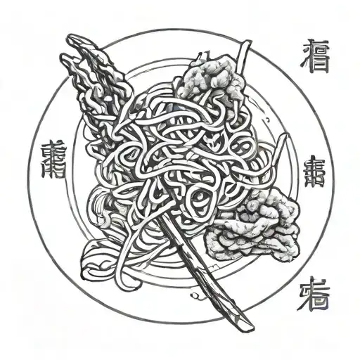 The Name Joe Spelling In A Plate Of Chinese Food